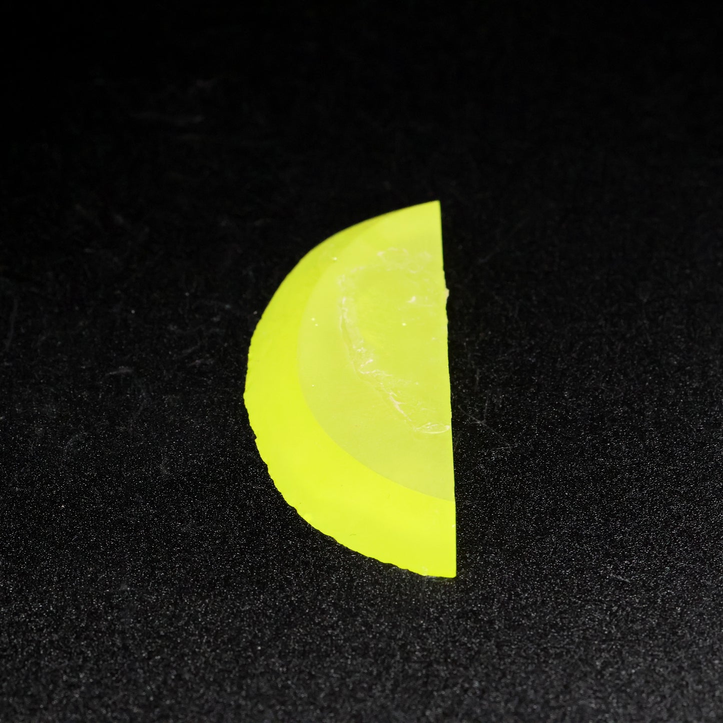 Day-Glow Yellow Gadolinium Aluminum Gallium Garnet (GAGG) Faceting Rough