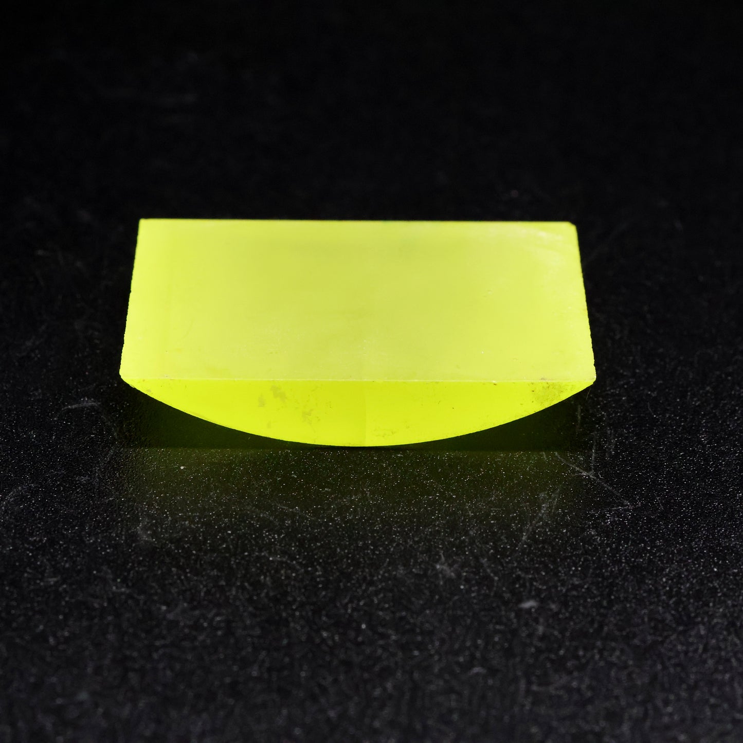 Day-Glow Yellow Gadolinium Aluminum Gallium Garnet (GAGG) Faceting Rough