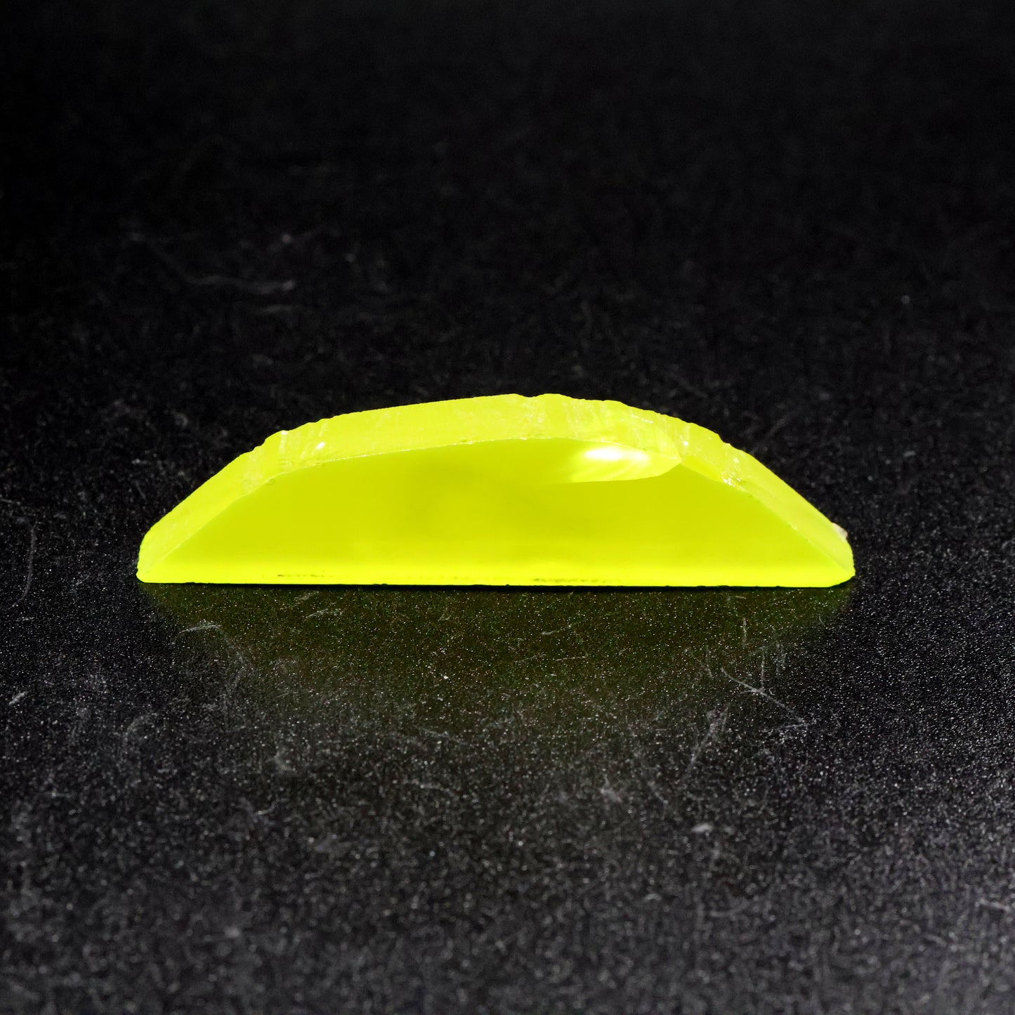 Day-Glow Yellow Gadolinium Aluminum Gallium Garnet (GAGG) Faceting Rough