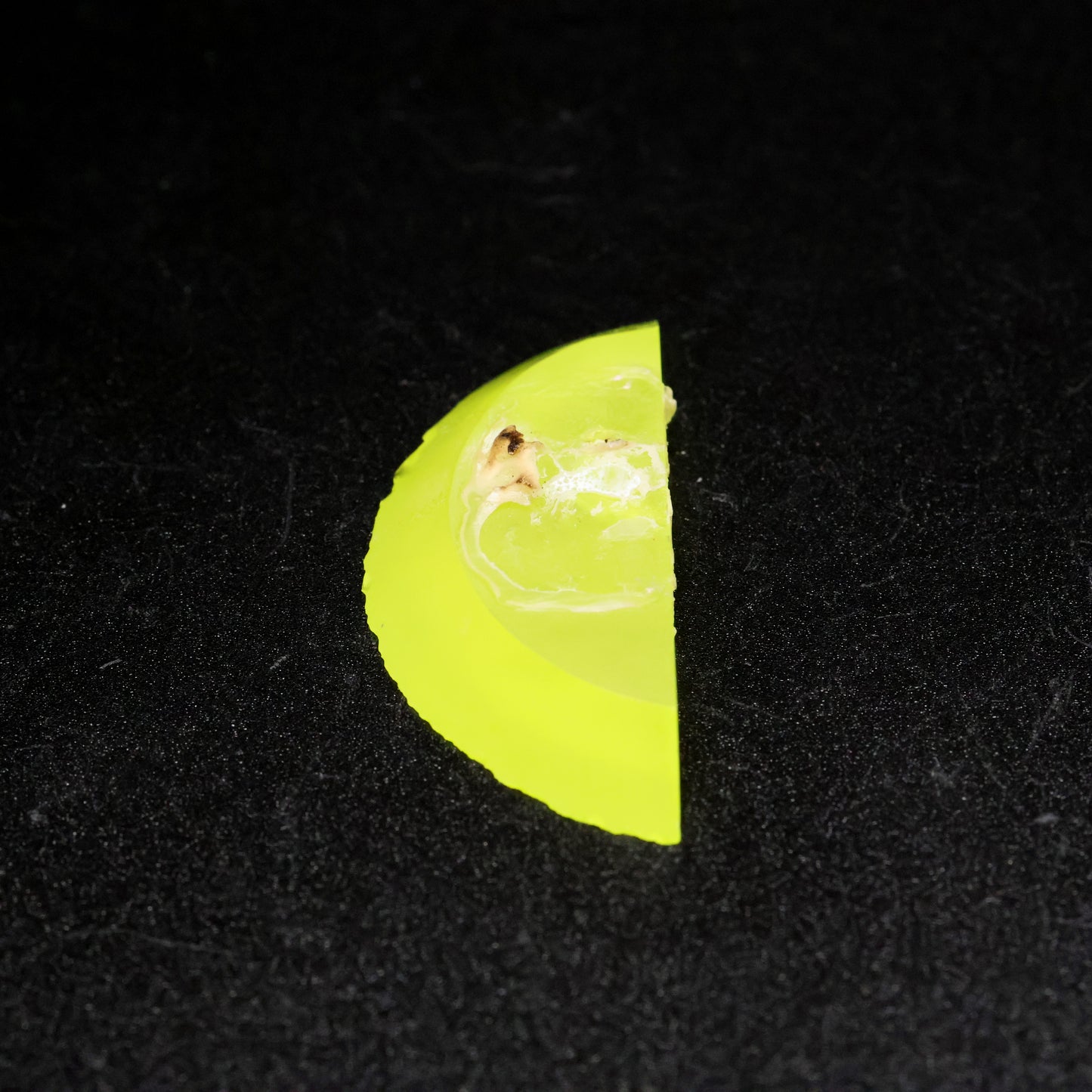 Day-Glow Yellow Gadolinium Aluminum Gallium Garnet (GAGG) Faceting Rough