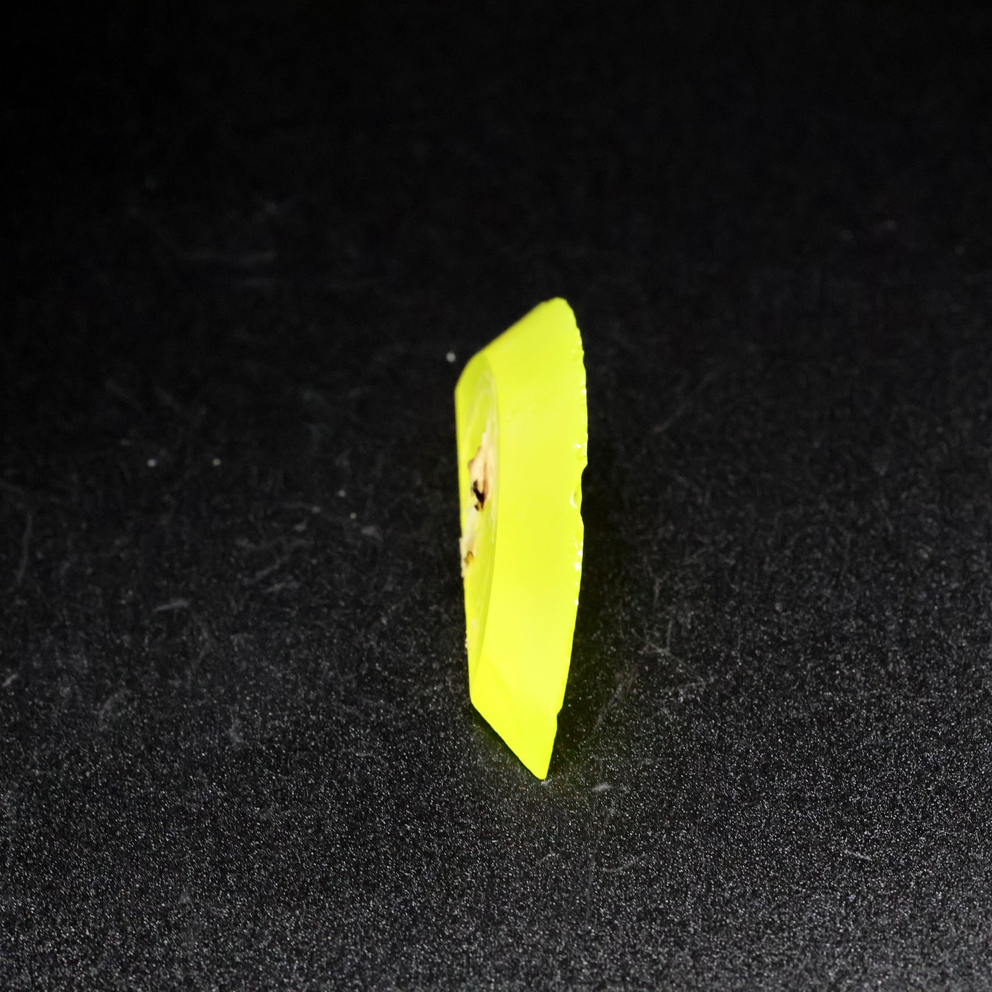 Day-Glow Yellow Gadolinium Aluminum Gallium Garnet (GAGG) Faceting Rough