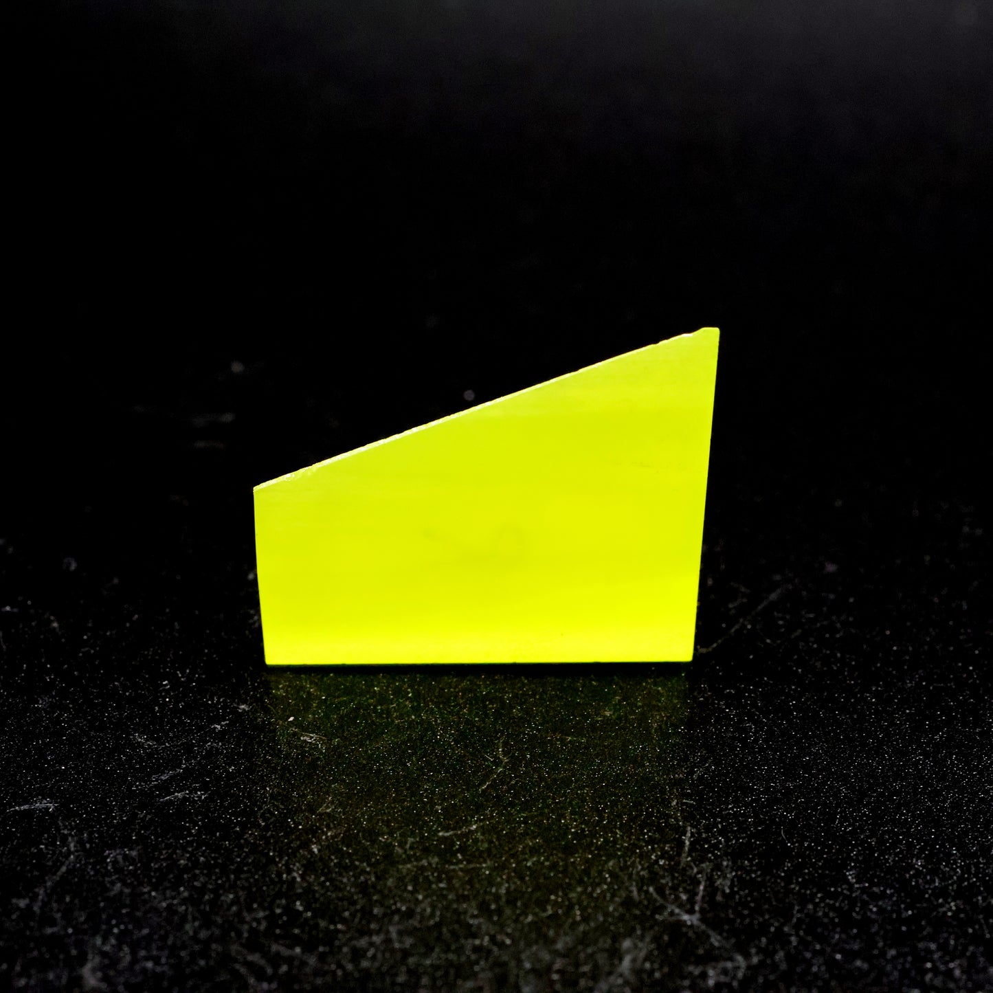 Day-Glow Yellow Gadolinium Aluminum Gallium Garnet (GAGG) Faceting Rough
