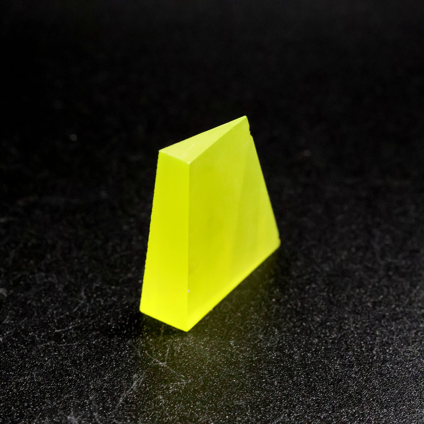 Day-Glow Yellow Gadolinium Aluminum Gallium Garnet (GAGG) Faceting Rough
