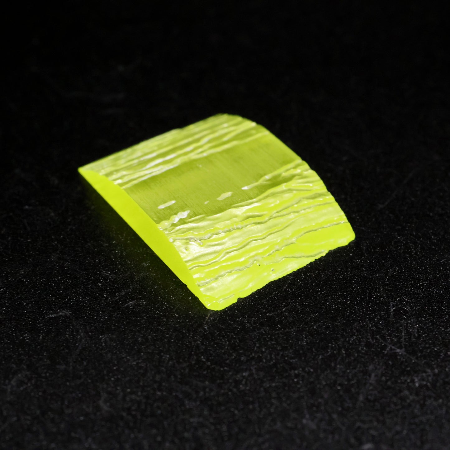 Day-Glow Yellow Gadolinium Aluminum Gallium Garnet (GAGG) Faceting Rough