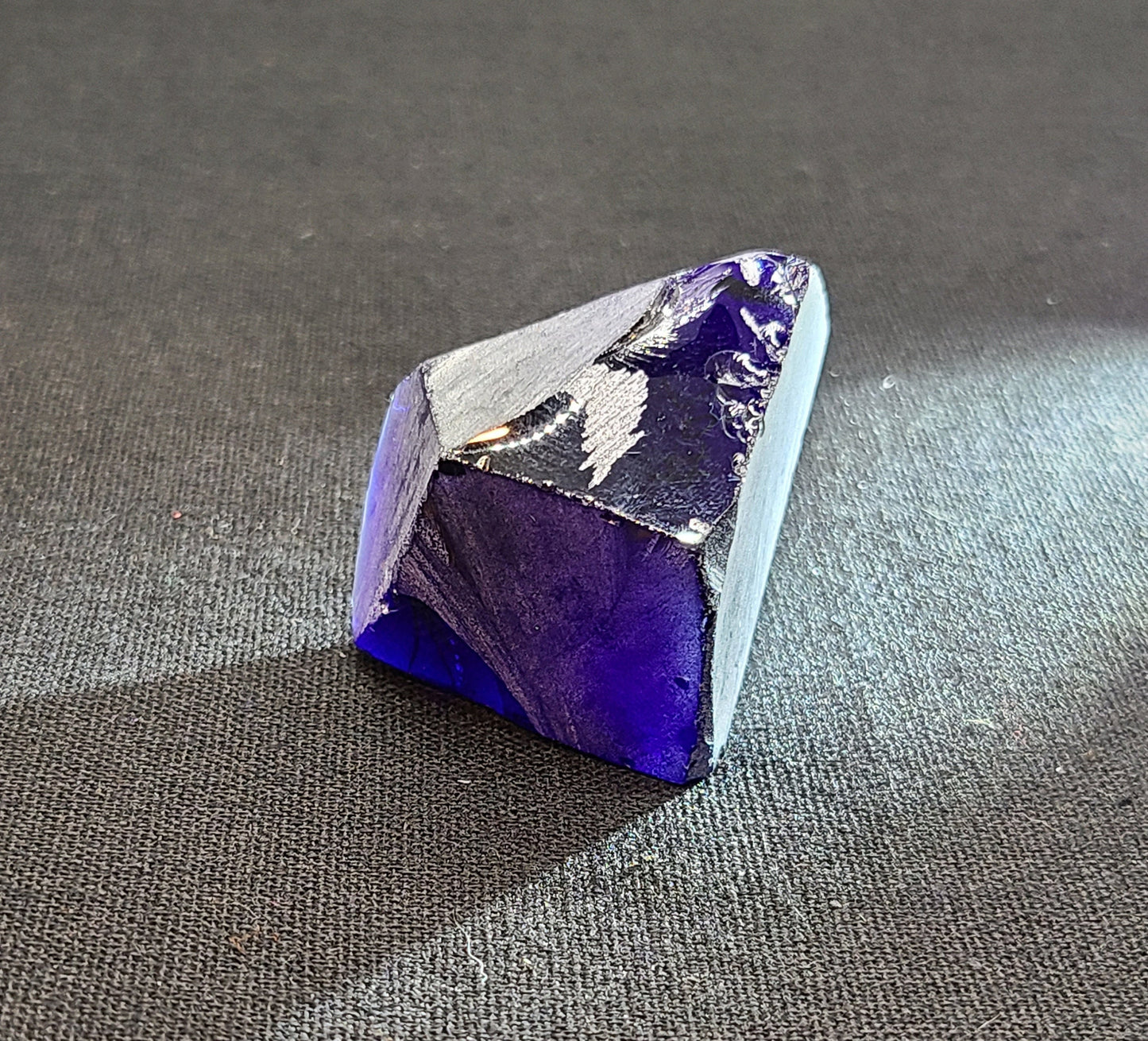 Dark Blue Sapphire Nanosital Synthetic Lab Created Faceting Rough for Gem Cutting - #30 - Various Sizes