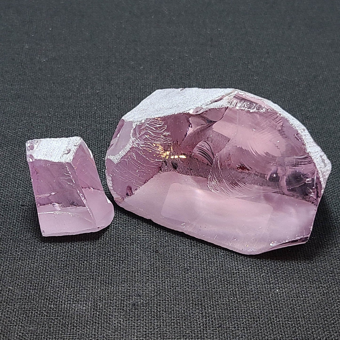 Color Changing Nanosital Synthetic Lab Created Faceting Rough for Gem Cutting - #115 - Various Sizes