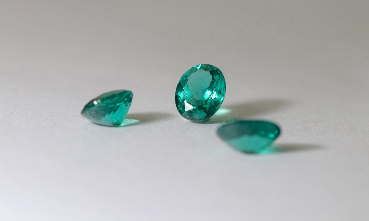 Paraiba Tourmaline Nanosital Synthetic Lab Created Faceting Rough for Gem Cutting - #A-75 - Various Sizes