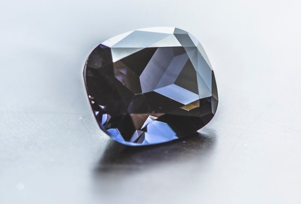 Dark Ocean Grey Nanosital Synthetic Lab Created Faceting Rough for Gem Cutting - #A-756 - Various Sizes