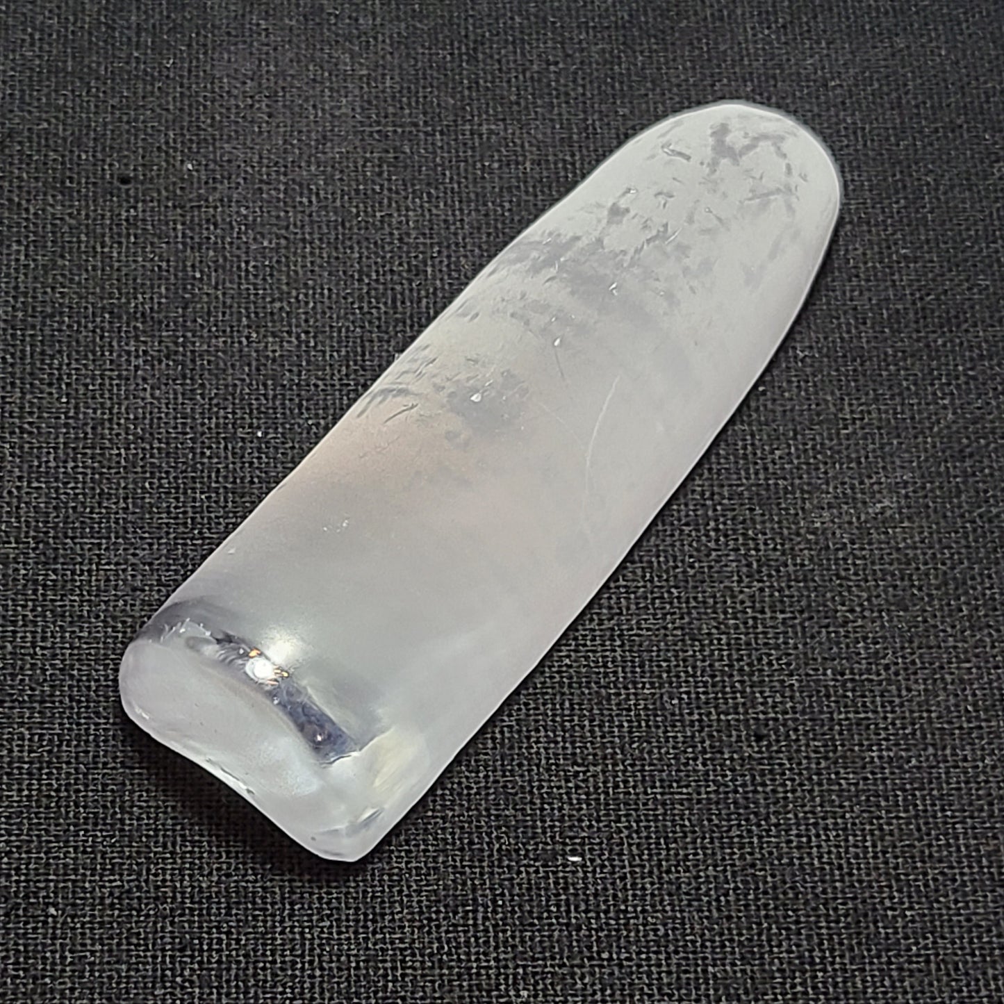 White #12 Lab Created Corundum Sapphire Faceting Rough for Gem Cutting - Various Sizes - Split Boule