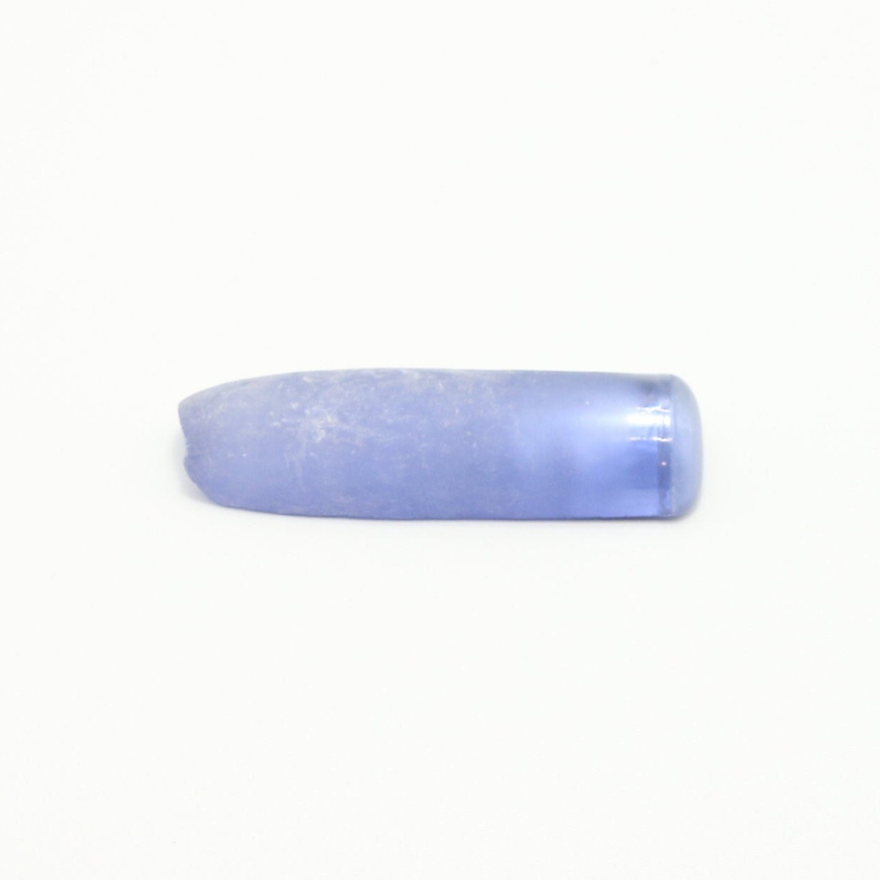Blue Topaz #30 Lab Created Corundum Sapphire Faceting Rough for Gem Cutting - Various Sizes - Split Boule