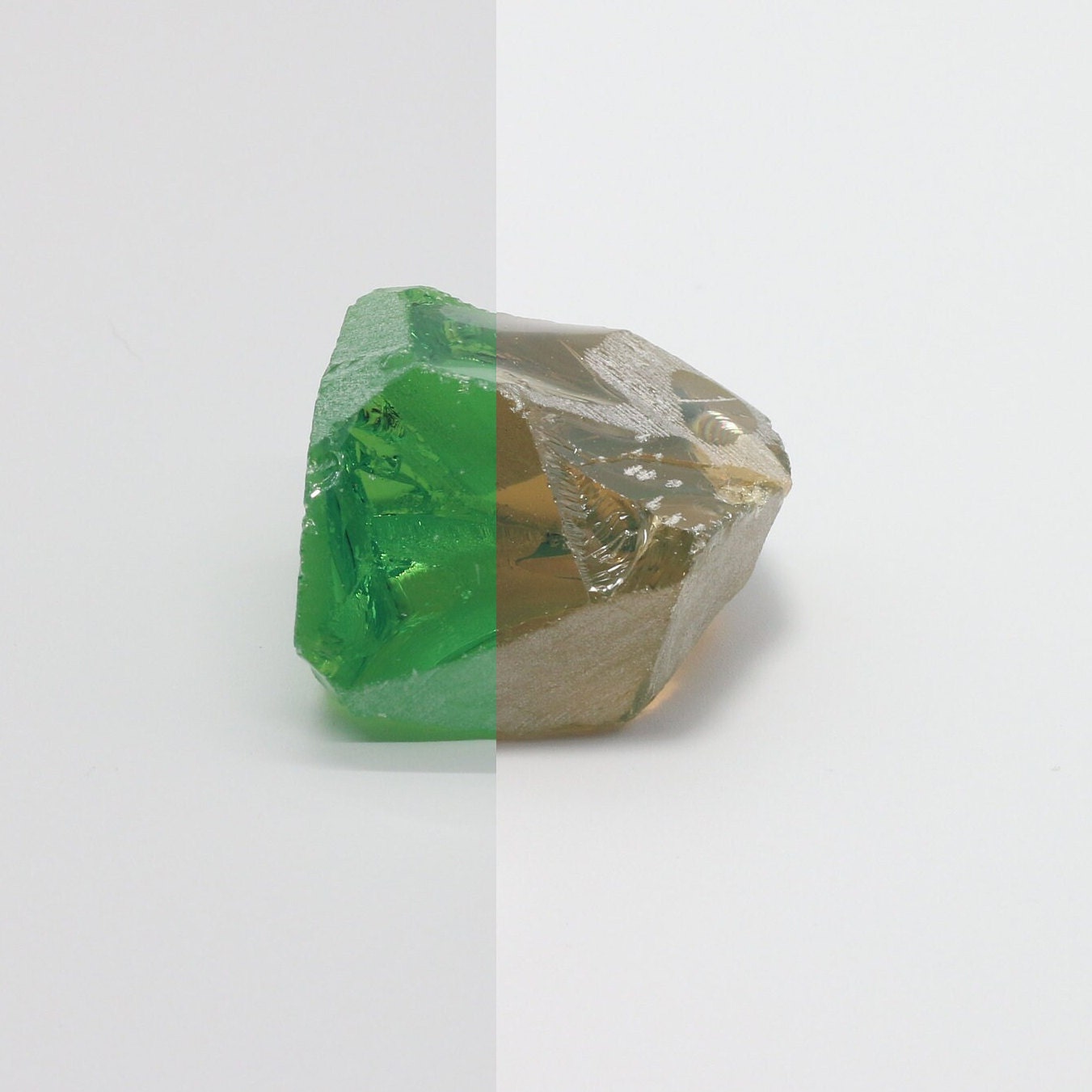Nanosital Simulated Color Changing Lab Created Faceting Rough for Gem Cutting - #B-1719 - Various Sizes
