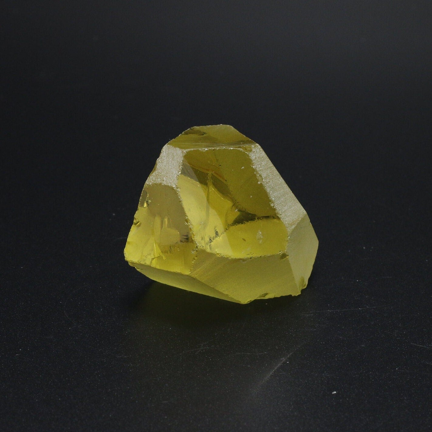 Canary Yellow Citrine Nanosital Synthetic Lab Created Faceting Rough for Gem Cutting - #10 - Various Sizes