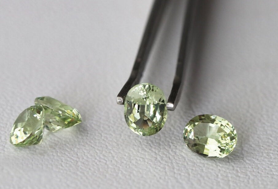 Green Beryl Nanosital Synthetic Lab Created Faceting Rough for Gem Cutting - #18- Various Sizes