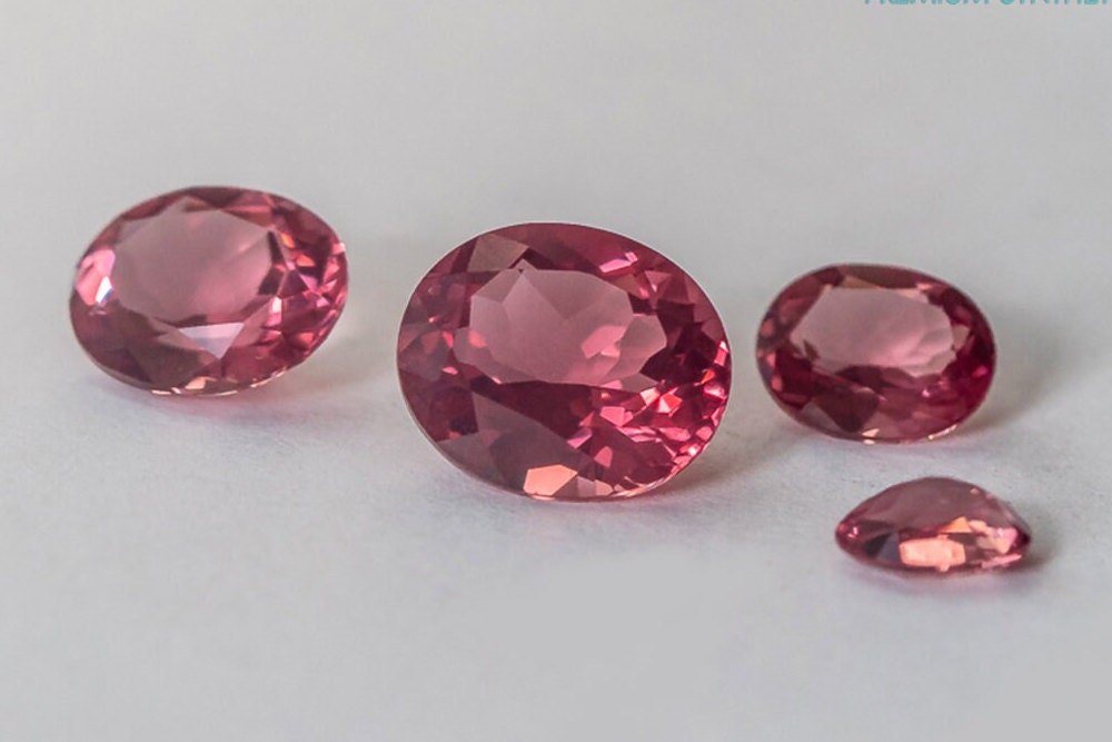 Light Bordeaux Nanosital Synthetic Lab Created Faceting Rough for Gem Cutting - #A-7859 - Various Sizes