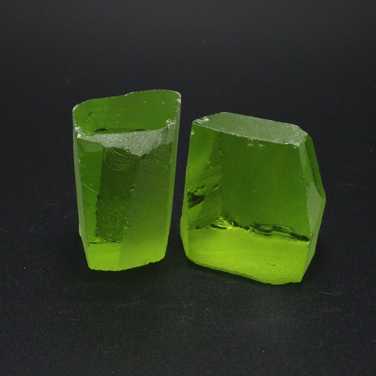Limoncello (Lemon Quartz) Nanosital Synthetic Lab Created Faceting Rough for Gem Cutting - #B-3474 - Various Sizes