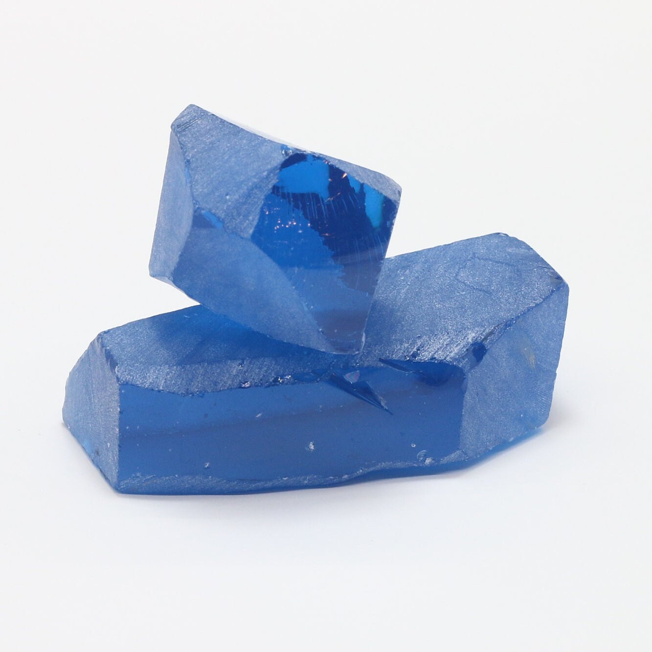 Extra Swiss Topaz Nanosital Synthetic Lab Created Faceting Rough for Gem Cutting - #E-257 - Various Sizes