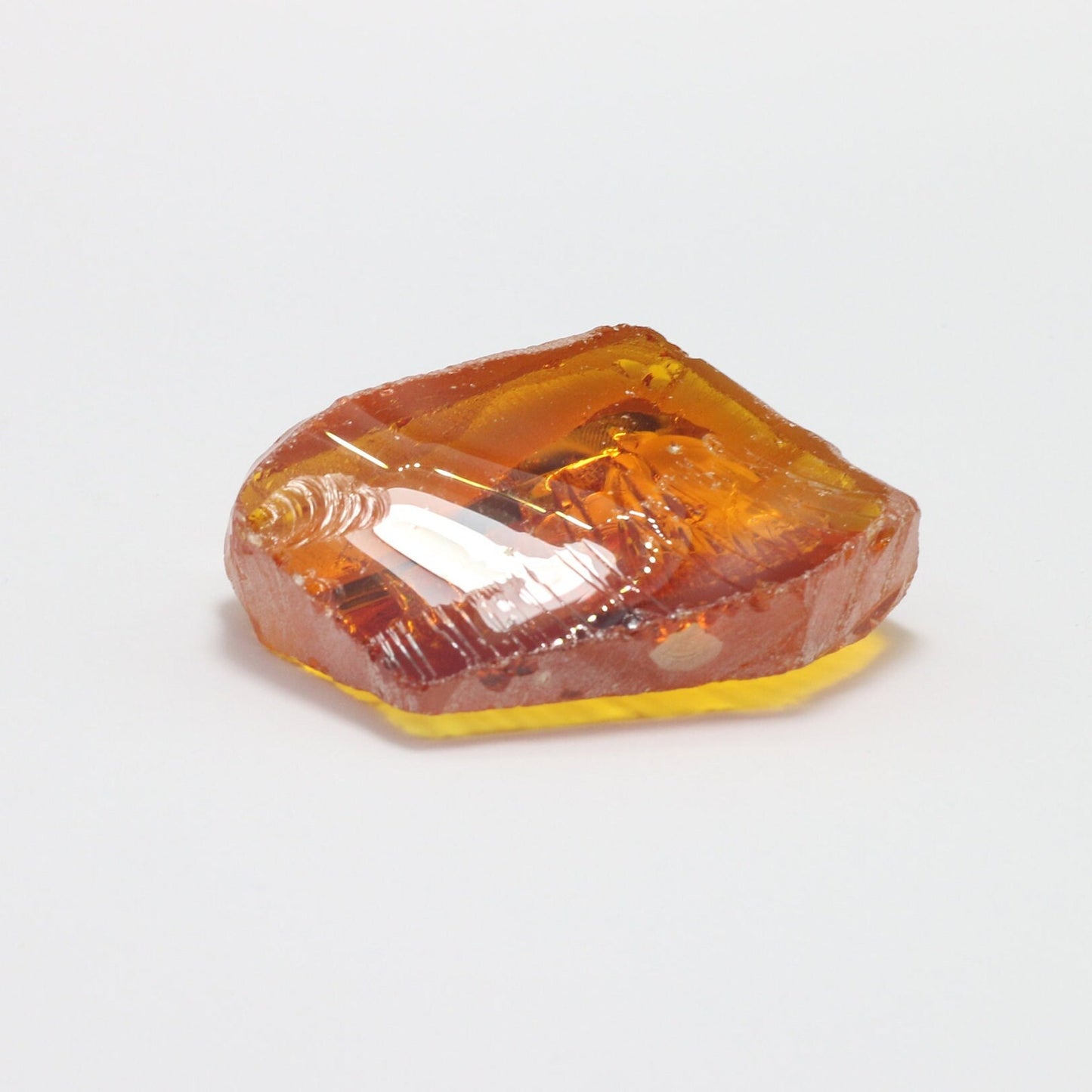 Yellow Sapphire Nanosital Synthetic Lab Created Faceting Rough for Gem Cutting - #A-1702 - Various Sizes