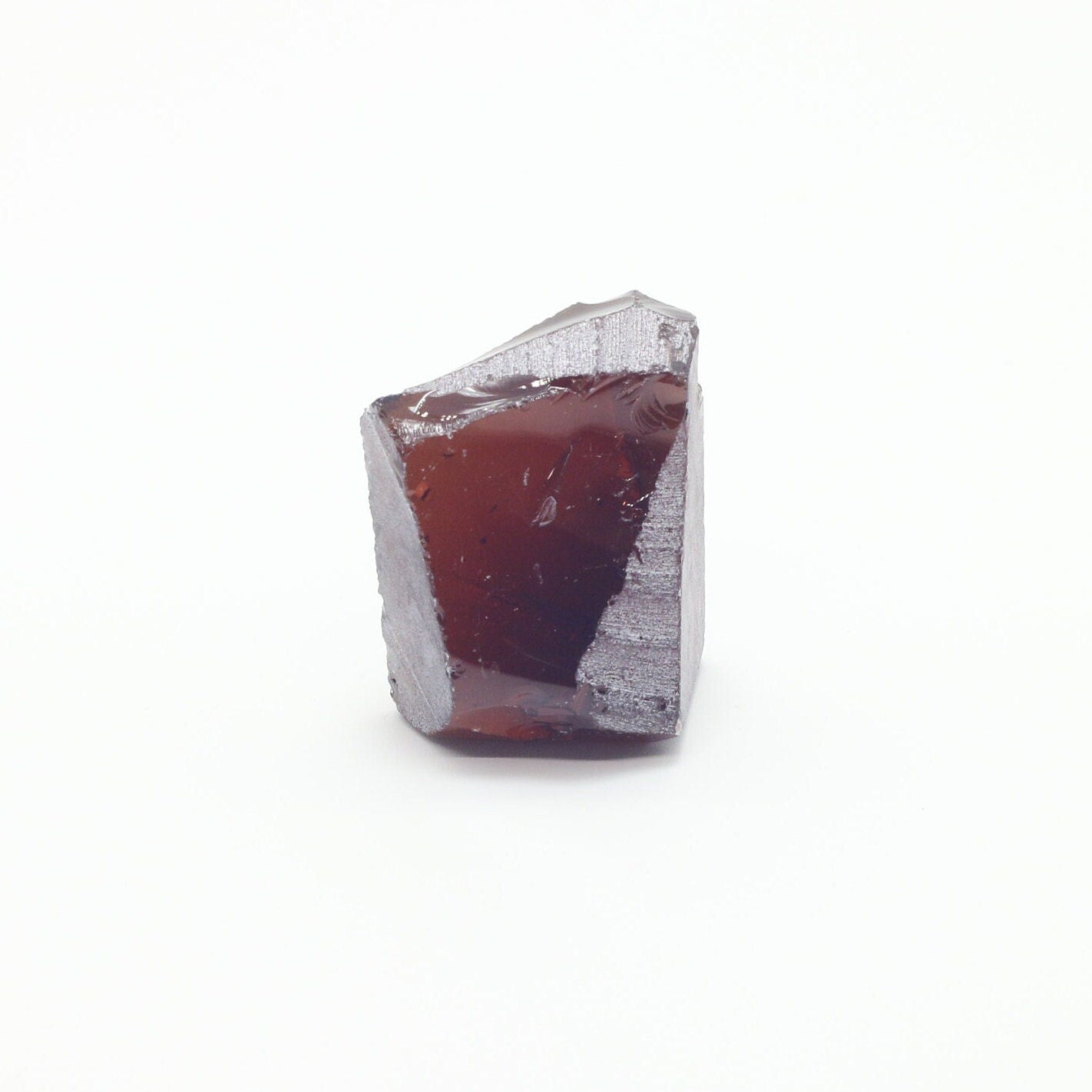 Cognac Garnet Nanosital Synthetic Lab Created Faceting Rough for Gem Cutting - #E-120 - Various Sizes