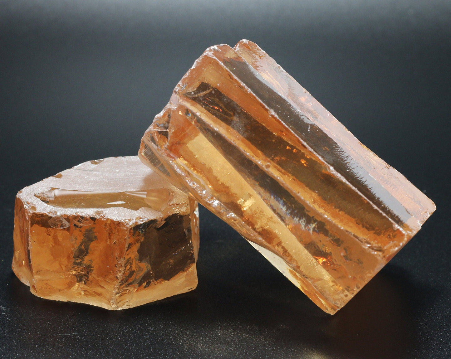 Peach Diamond Cubic Zirconia Faceting Rough for Gem Cutting - Various Sizes