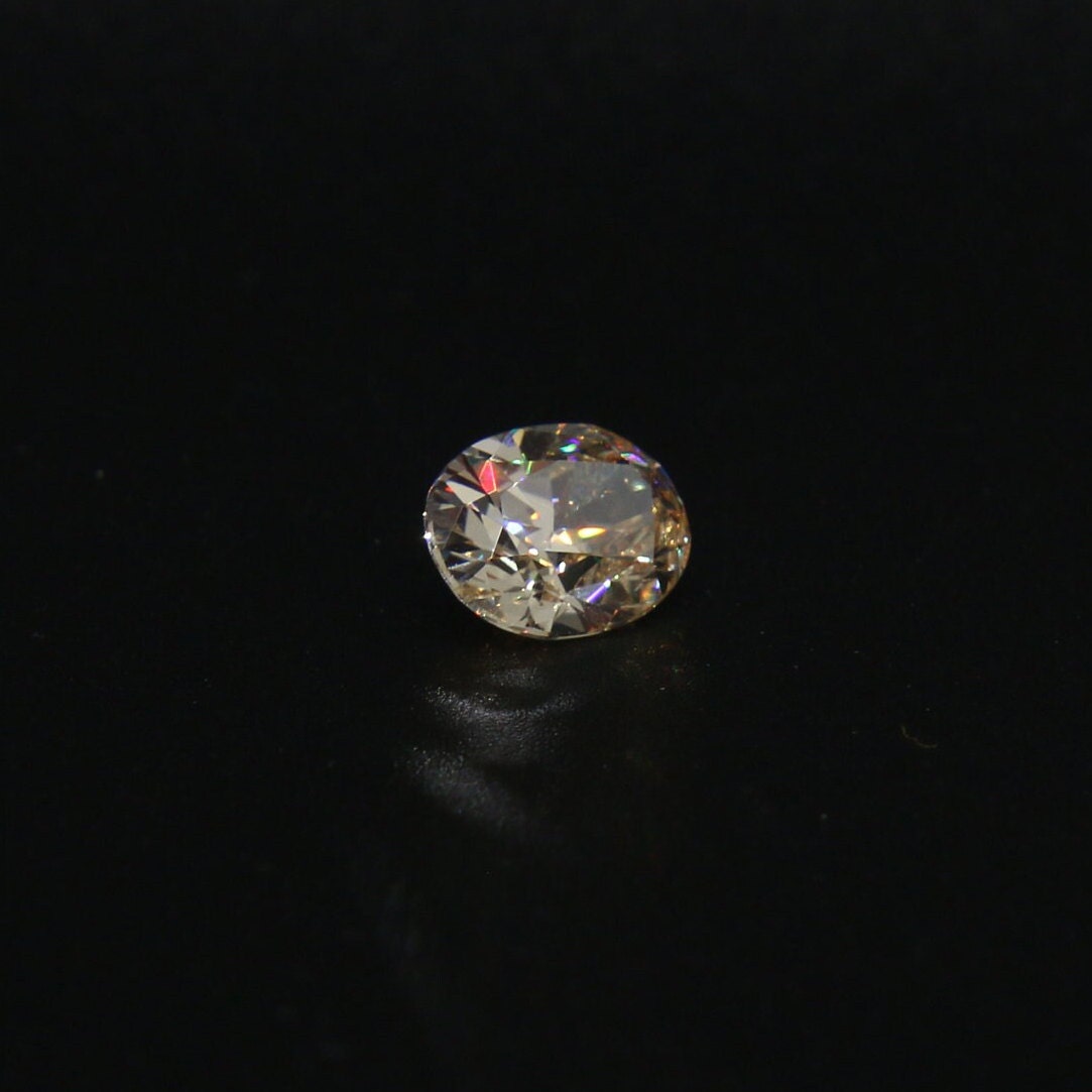Peach Diamond Cubic Zirconia Faceting Rough for Gem Cutting - Various Sizes