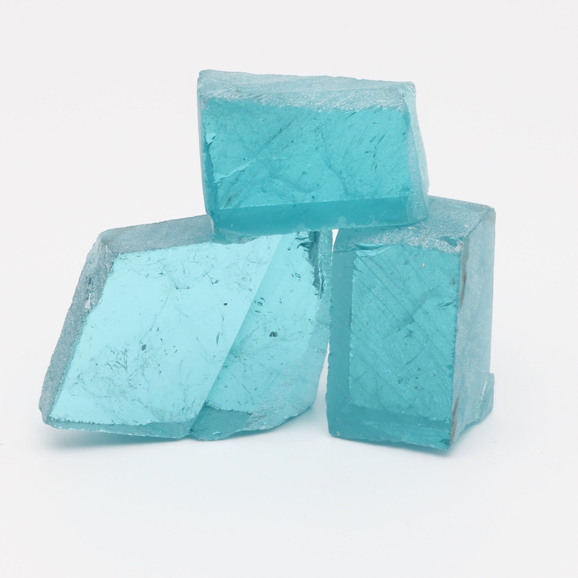 Paraiba Tourmaline (Included) Nanosital Synthetic Lab Created Faceting Rough for Gem Cutting - #Z-108 - Various Sizes