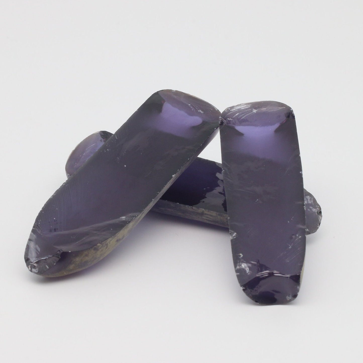 Djeva Alexandrite #45 Colored Lab Created Corundum Sapphire Faceting Rough for Gem Cutting - DISCONTINUED - Various Sizes - Split Boule