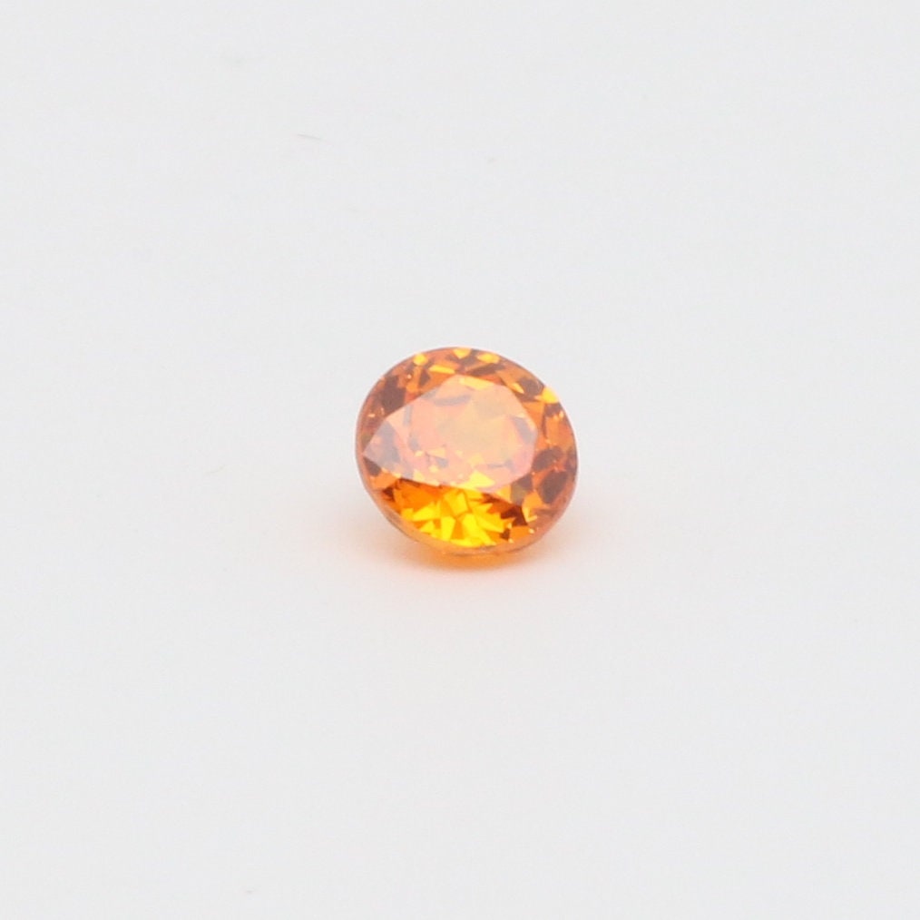 Papaya Cubic Zirconia Faceting Rough for Gem Cutting - Various Sizes