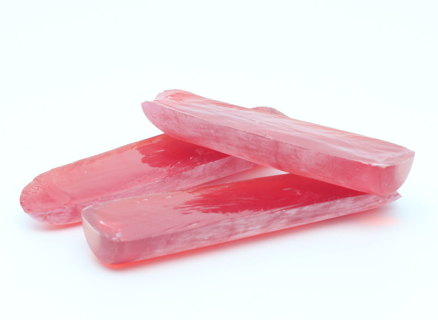 Djeva Padparadscha #57SP Lab Created Corundum Sapphire Faceting Rough for Gem Cutting - DISCONTINUED - Various Sizes - Split Boule
