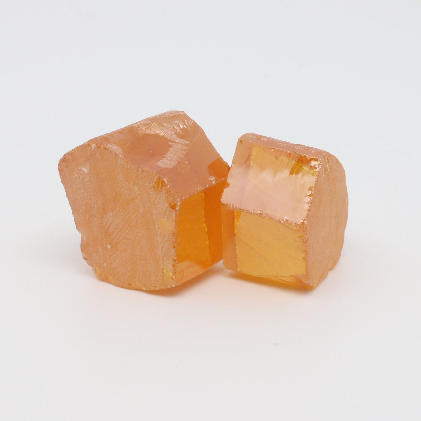 Gold Cubic Zirconia Faceting Rough for Gem Cutting - Various Sizes