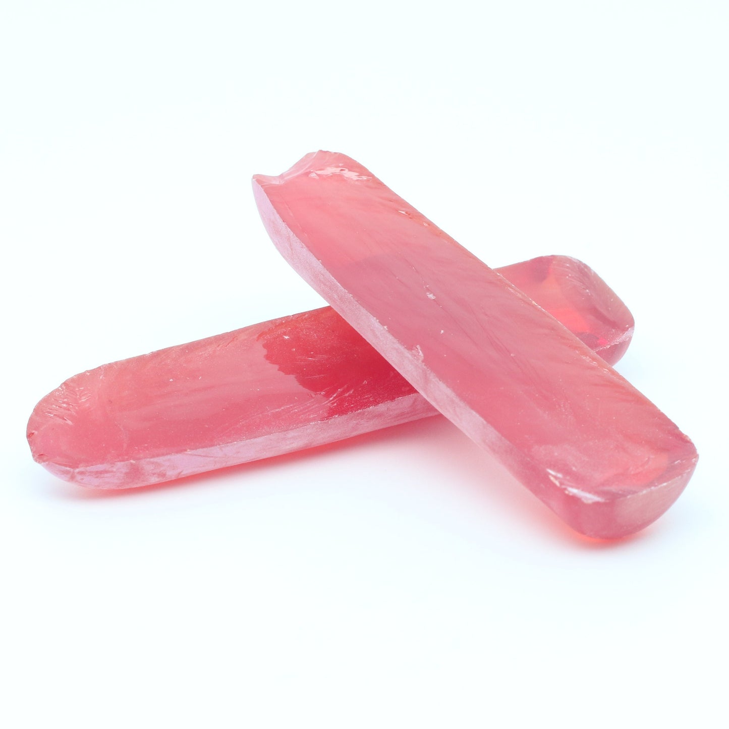 Djeva Padparadscha #57SP Lab Created Corundum Sapphire Faceting Rough for Gem Cutting - DISCONTINUED - Various Sizes - Split Boule