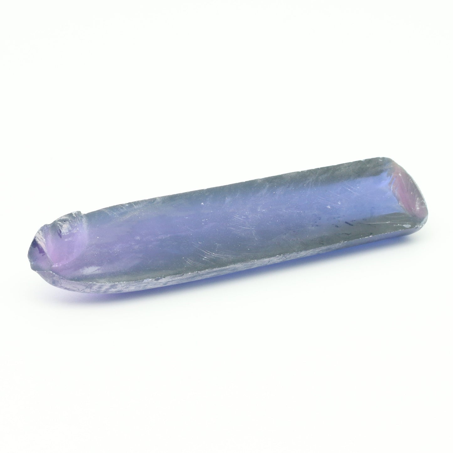 Djeva Purple Kunzite #61 Lab Created Corundum Sapphire Faceting Rough for Gem Cutting - DISCONTINUED - Various Sizes - Split Boule