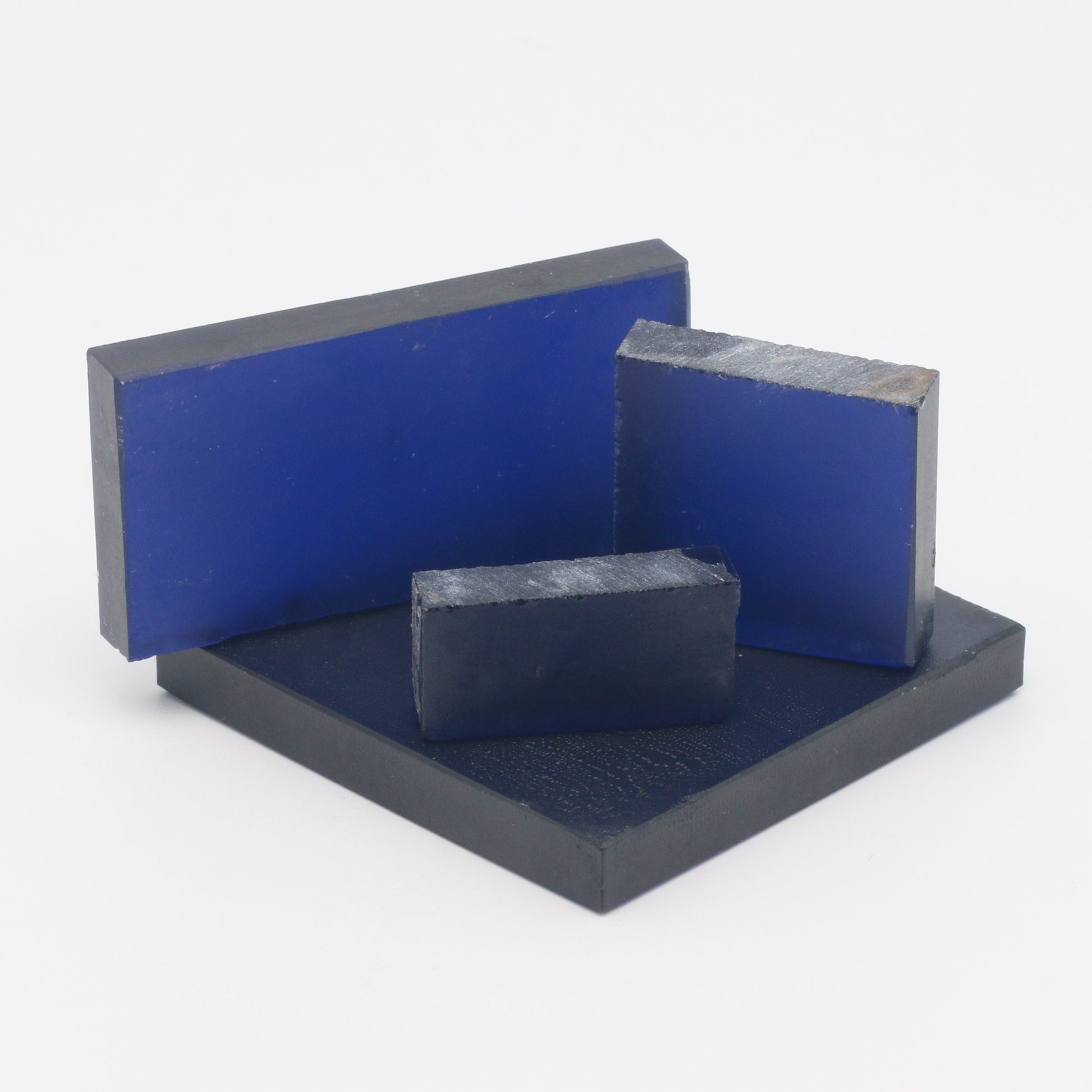 Blue YAG (Ceramic) Faceting Rough for Gem Cutting - Various Sizes