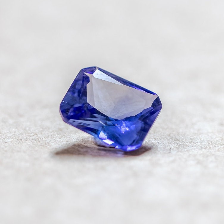 Light Tanzanite Nanosital Synthetic Lab Created Faceting Rough for Gem Cutting - #A-146 - Various Sizes