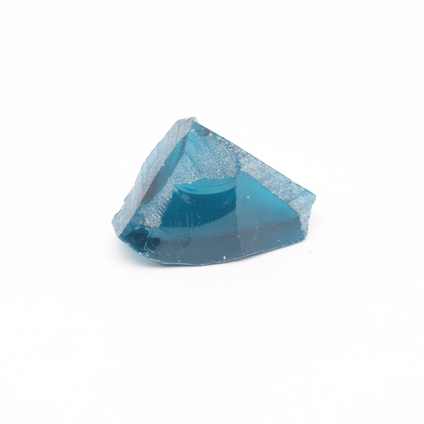 Dark Arctic Blue Nanosital Synthetic Lab Created Faceting Rough for Gem Cutting - #C-206 - Various Sizes
