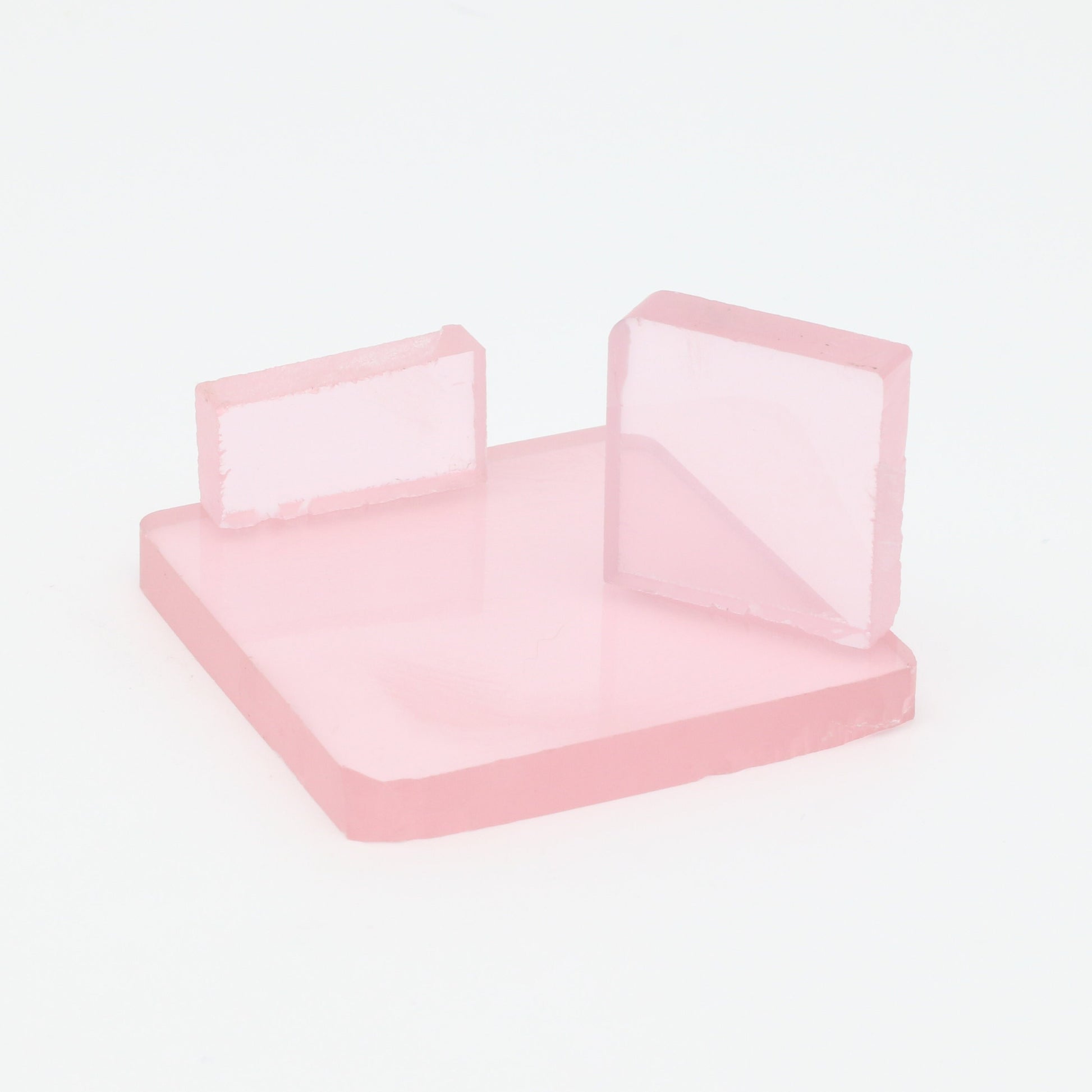 Pink YAG (Ceramic) Faceting Rough for Gem Cutting - Various Sizes