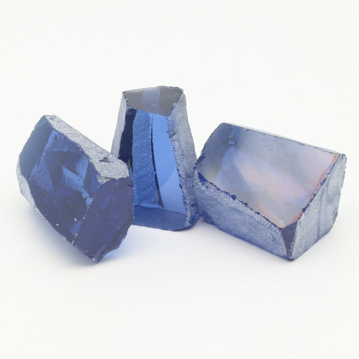 Light Tanzanite Nanosital Synthetic Lab Created Faceting Rough for Gem Cutting - #A-146 - Various Sizes