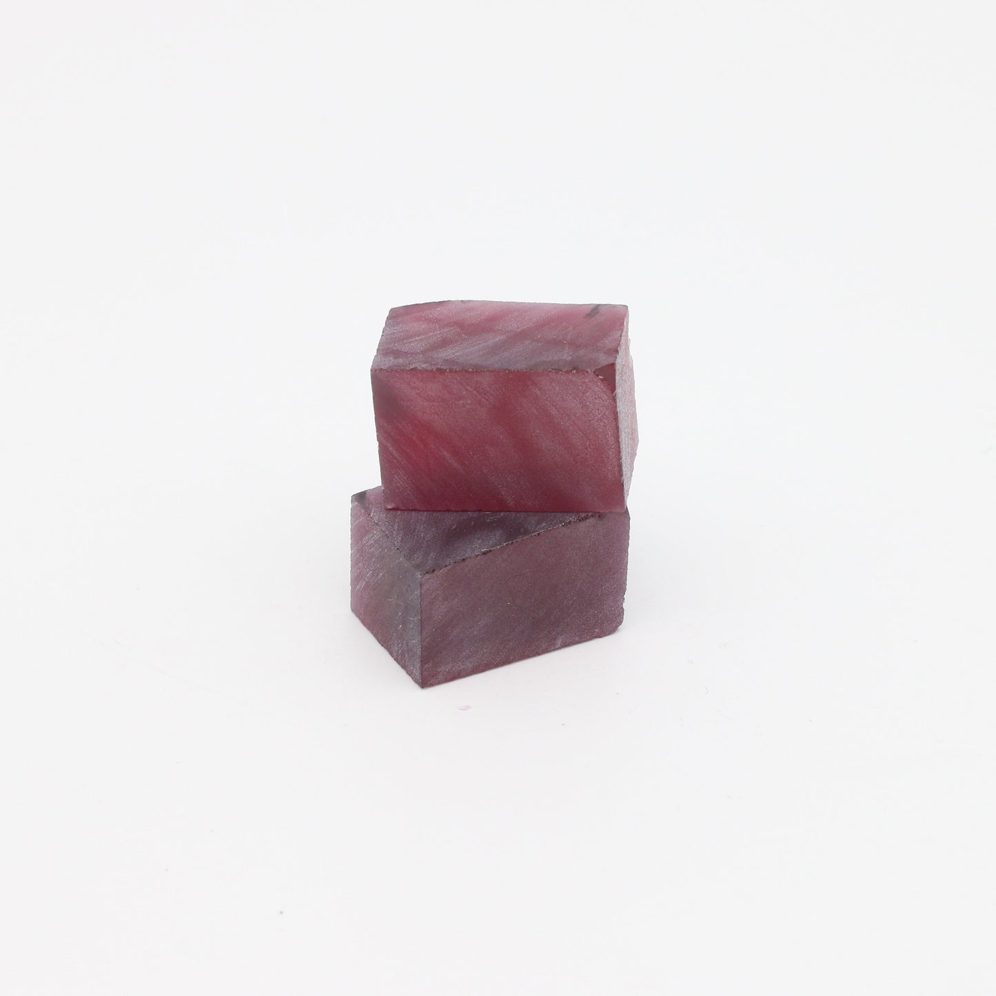 Red Spinel Nanosital Synthetic Lab Created Faceting Rough for Gem Cutting - #B-30 - Various Sizes
