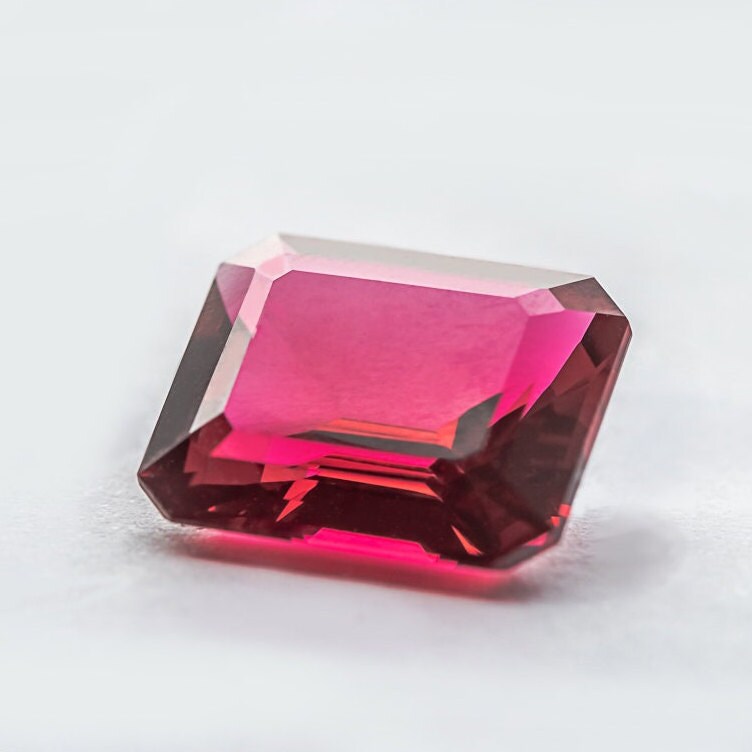 Red Spinel Nanosital Synthetic Lab Created Faceting Rough for Gem Cutting - #B-30 - Various Sizes