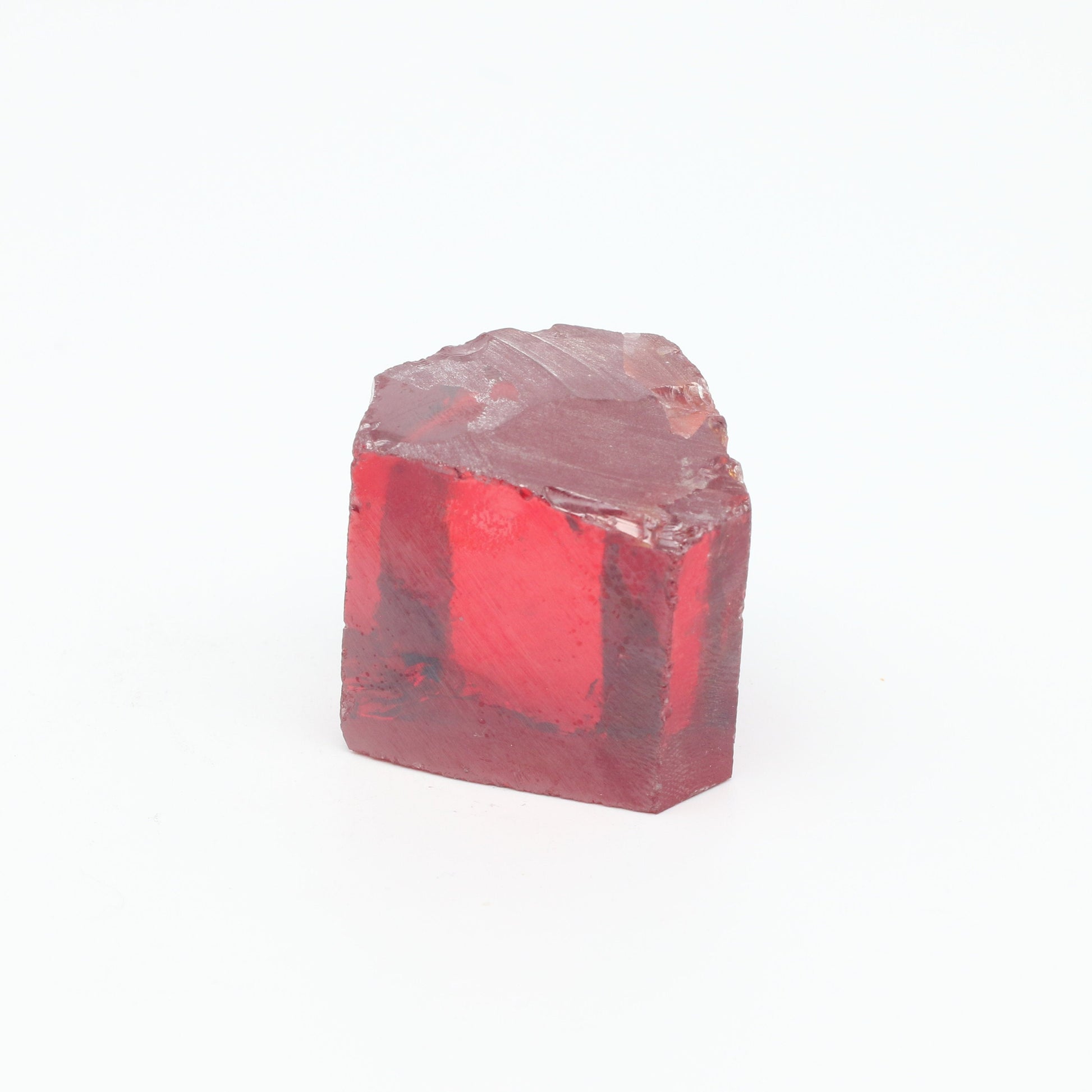 Orange Cubic Zirconia Faceting Rough for Gem Cutting - Various Sizes