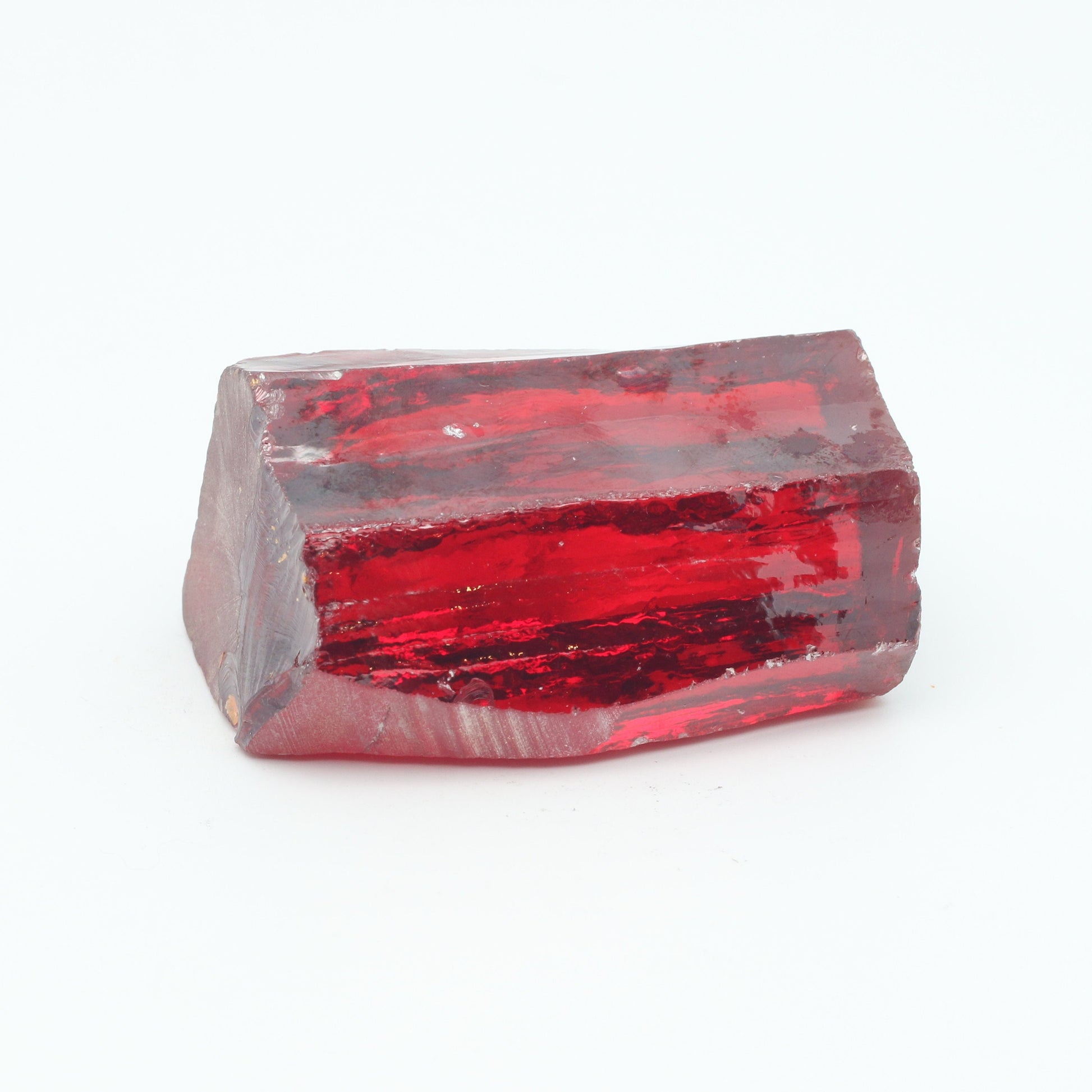Orange Cubic Zirconia Faceting Rough for Gem Cutting - Various Sizes