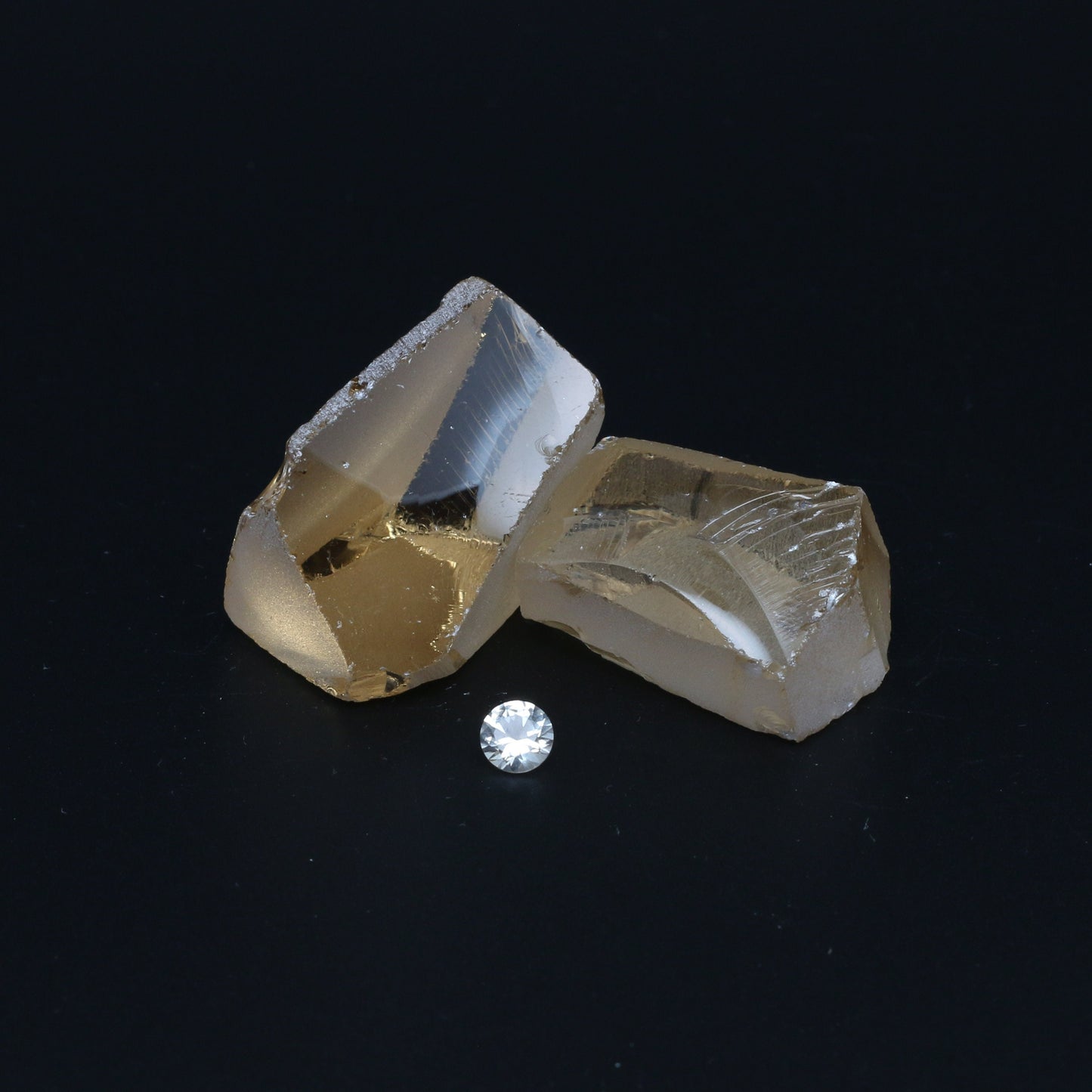 UV Reactive Nanosital #E-275 Synthetic Lab Created Faceting Rough for Gem Cutting - Various Sizes