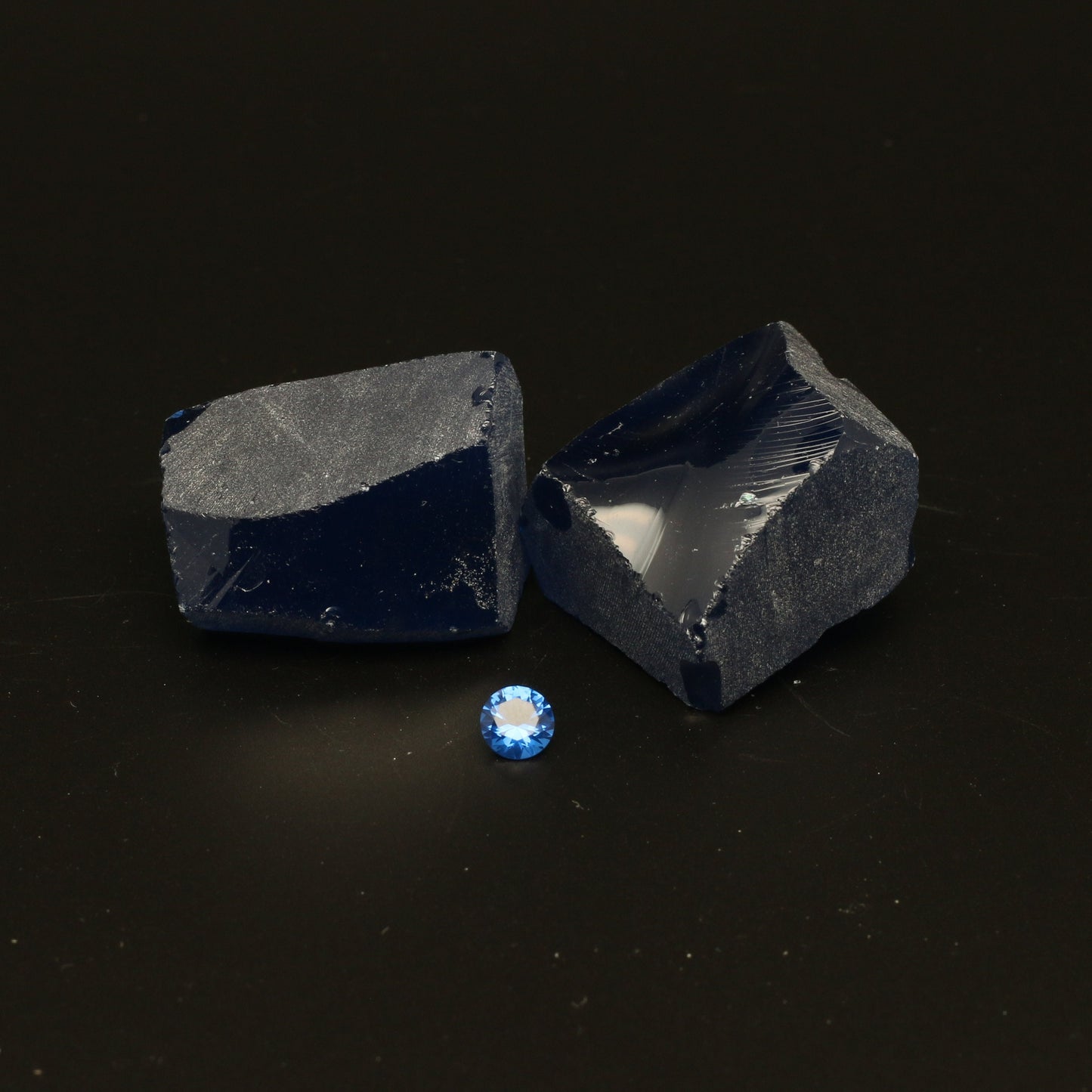 UV Reactive Nanosital #E-459 Synthetic Lab Created Faceting Rough for Gem Cutting - Various Sizes