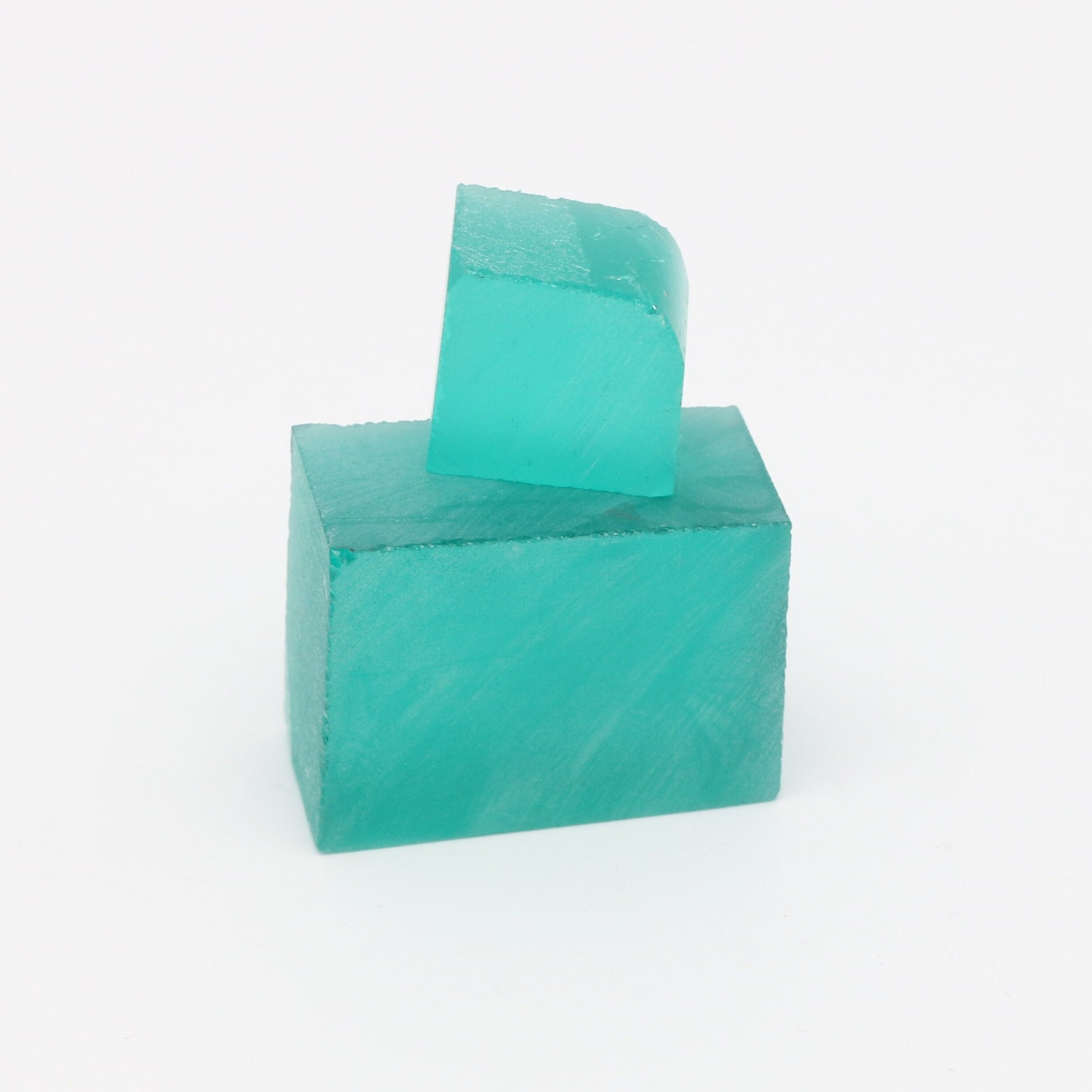 Light Emerald (Slightly Included) Nanosital Synthetic Lab Created Faceting Rough for Gem Cutting - #Z-0/4- Various Sizes