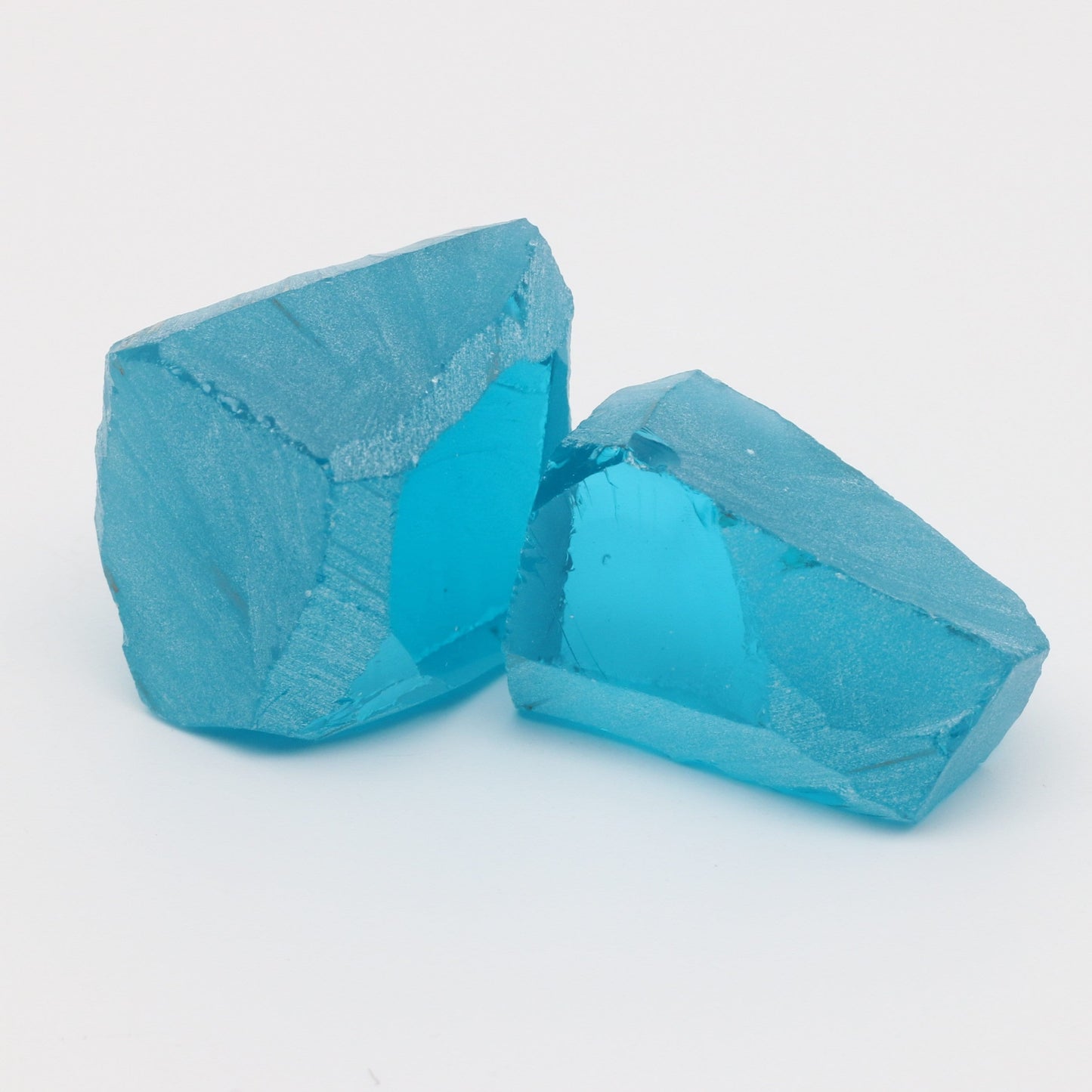 Neon Paraiba Tourmaline Nanosital Synthetic Lab Created Faceting Rough for Gem Cutting - #B-6206 - Various Sizes