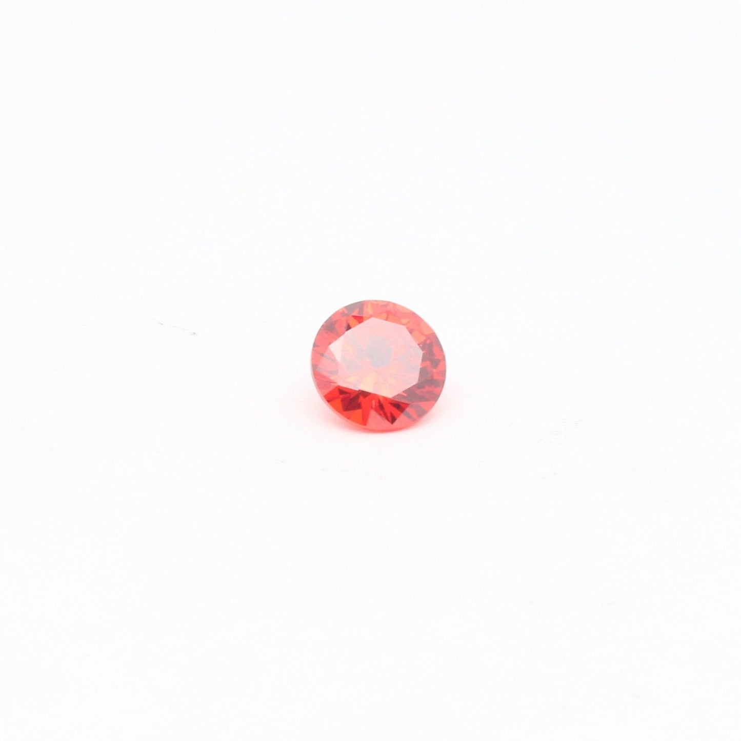 Orange Cubic Zirconia Faceting Rough for Gem Cutting - Various Sizes