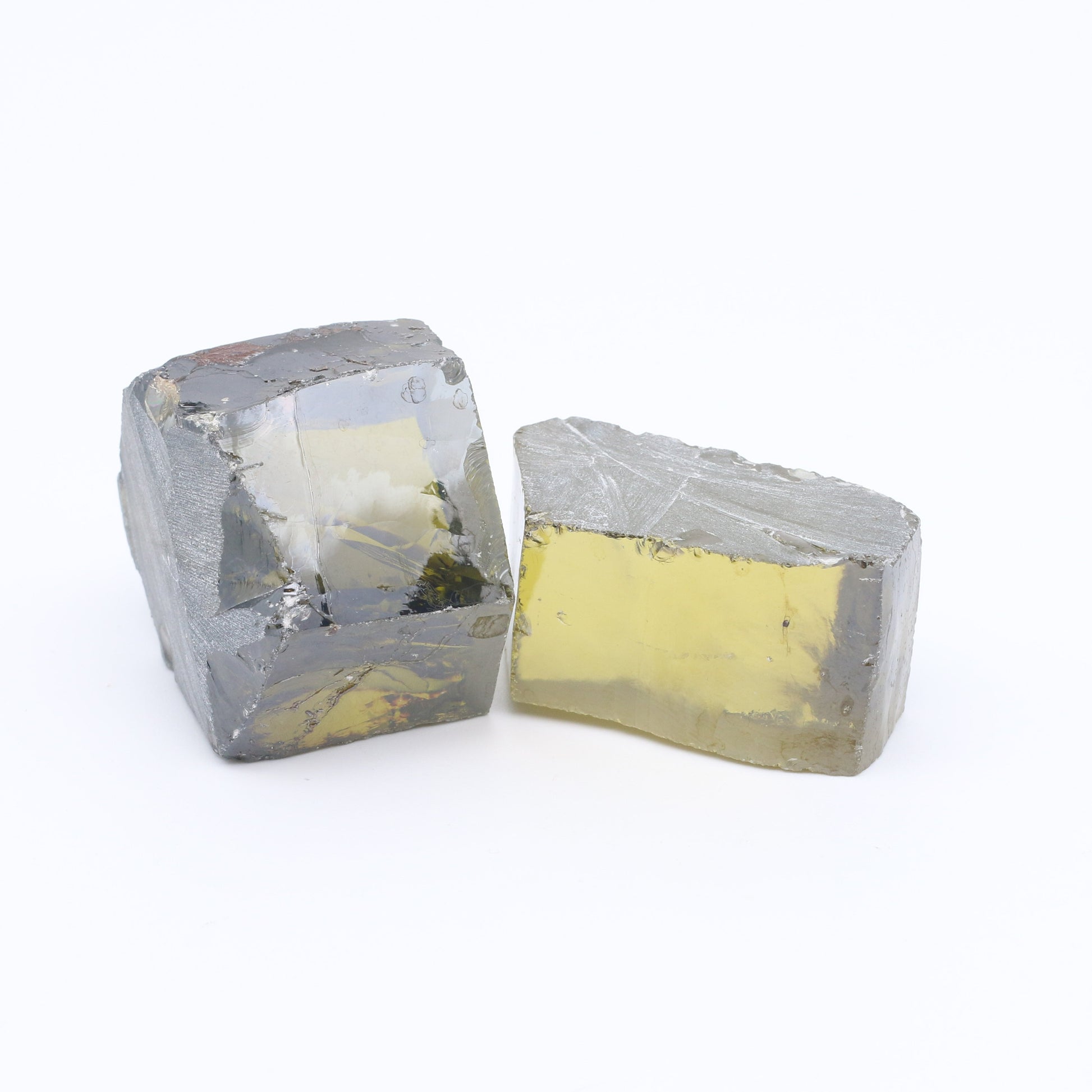 Olive Cubic Zirconia Faceting Rough for Gem Cutting - Various Sizes