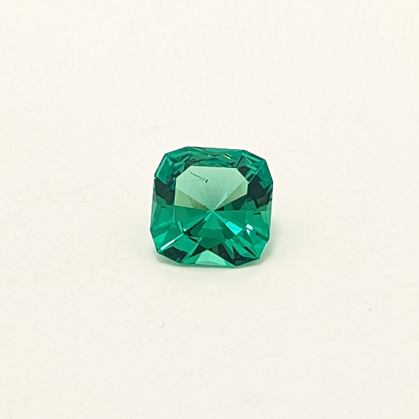 Light Emerald (Slightly Included) Nanosital Synthetic Lab Created Faceting Rough for Gem Cutting - #Z-0/4- Various Sizes