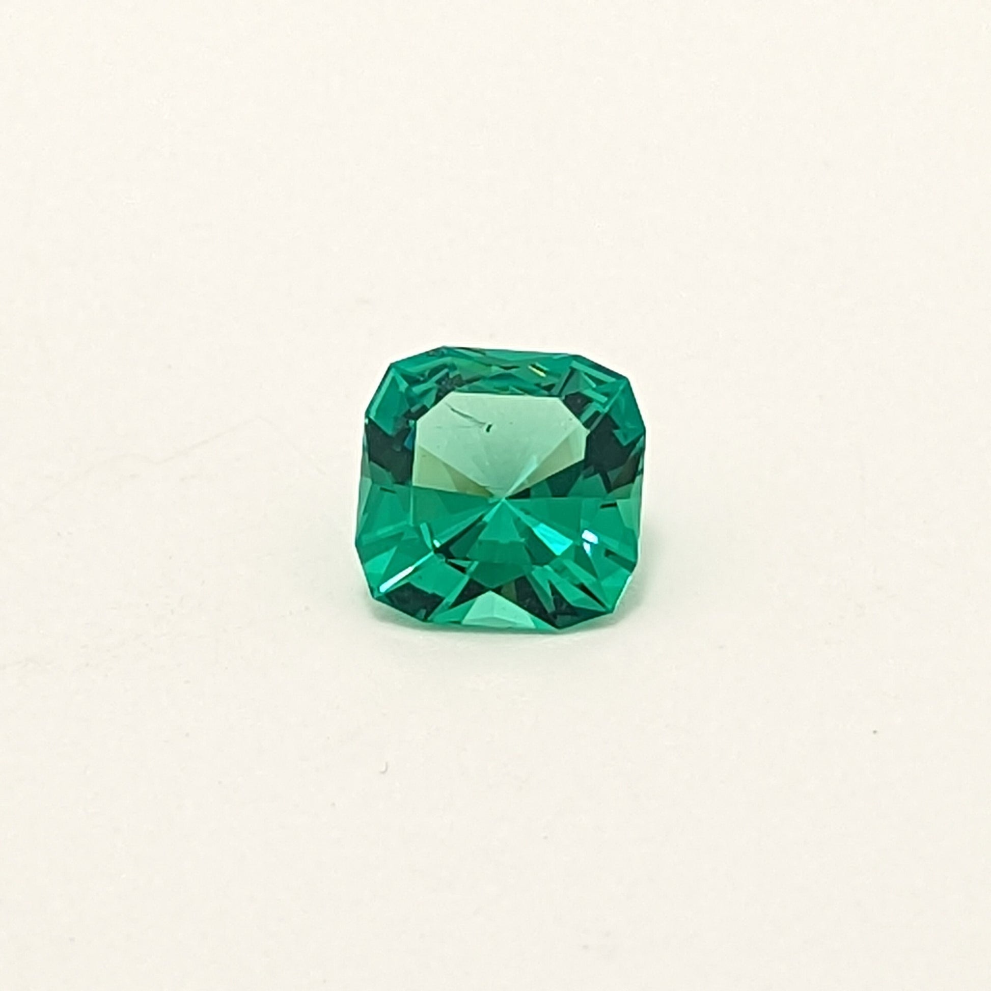 Light Emerald (Slightly Included) Nanosital Synthetic Lab Created Faceting Rough for Gem Cutting - #Z-0/4- Various Sizes