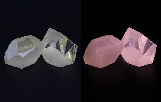 UV Reactive Nanosital #E-377 Synthetic Lab Created Faceting Rough for Gem Cutting - Various Sizes