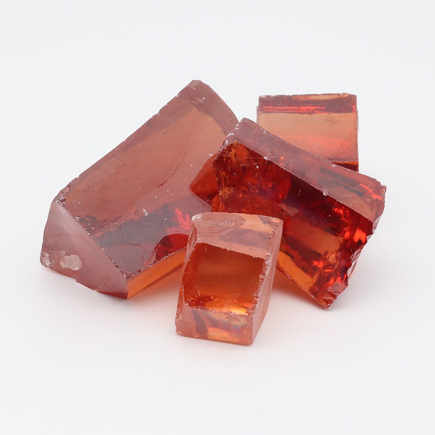 Dark Champagne Cubic Zirconia Faceting Rough for Gem Cutting - Various Sizes